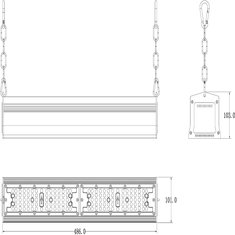 100W LED LINEAR HIGH BAY LIGHT